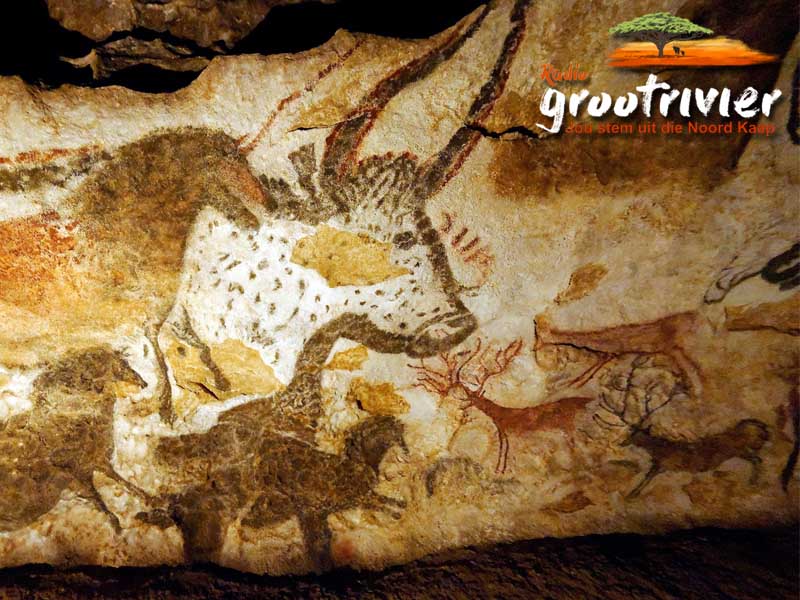 Die ontdekking van die prehistoriese muurskilderye in die Lascaux grotte in Frankryk