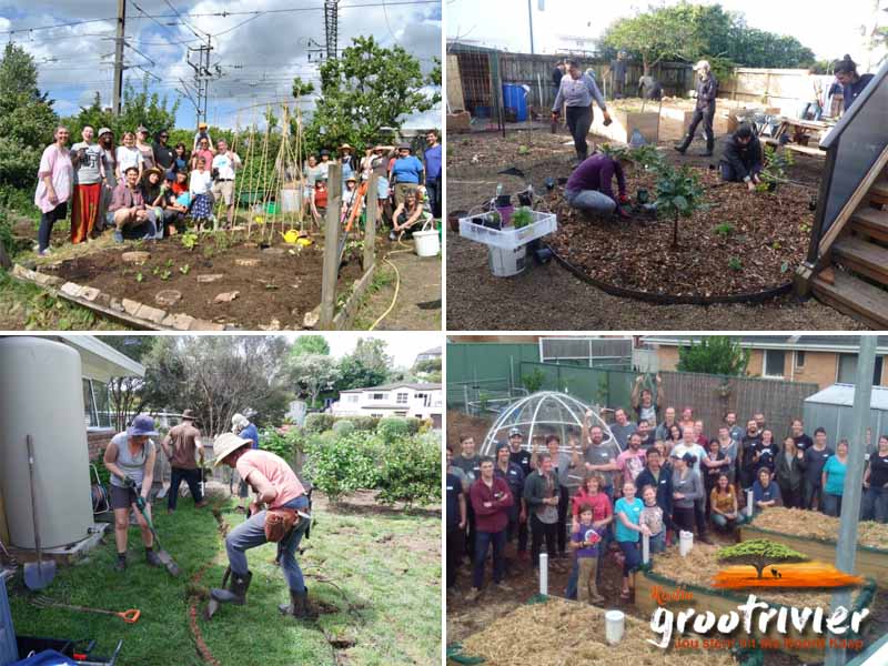 Gemeenskap aangedrewe tuinmaak verskynsel bekend as 'n permablitz