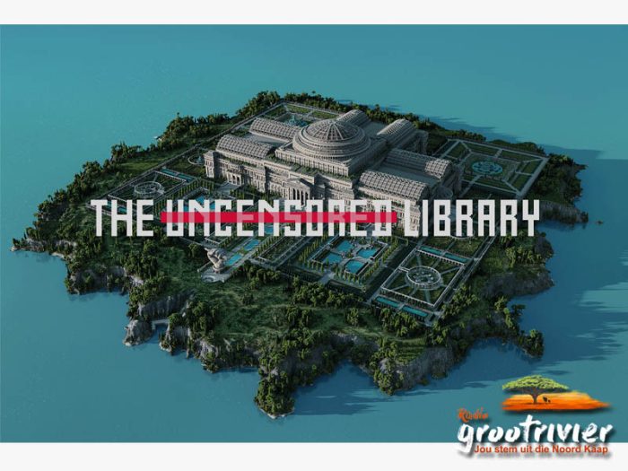 Minecraft se Ongesensureerde biblioteek wat deur enigiemand toeganklik is