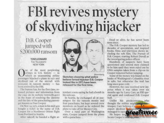Die berugte D.B. Cooper kaping